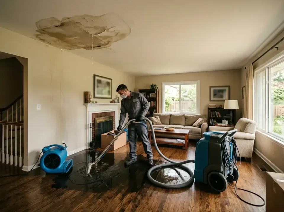 attic-pipe-burst-ceiling-drip-008 — frequently asked questions, Water Damage Restoration & Carpet Care in Bowling Green, MO